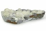 Tabular Nailhead Spar Calcite Crystals on Quartz - China #350845-1